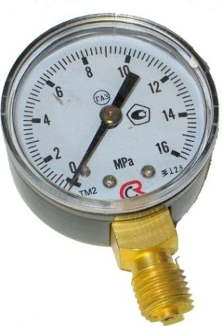 Манометр газовый 16МПа с поверкой
