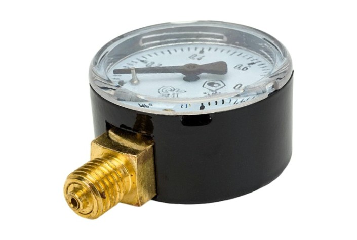 Манометр газовый KRASS ТМ-2 1,0 МПа, 50 мм, М12х1,5, ПОВЕРЕННЫЙ [2190103PV]