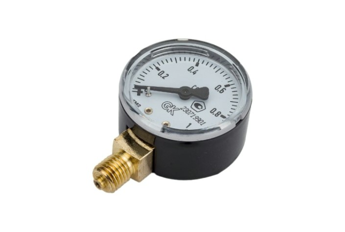 Манометр газовый KRASS ТМ-2 1,0 МПа, 50 мм, М12х1,5, ПОВЕРЕННЫЙ [2190103PV]