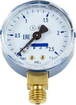 Манометр Кедр МП-50 Кислород, (0-2,5 мпа, кл.2,5, м12х1,5) о2-у [1240003]