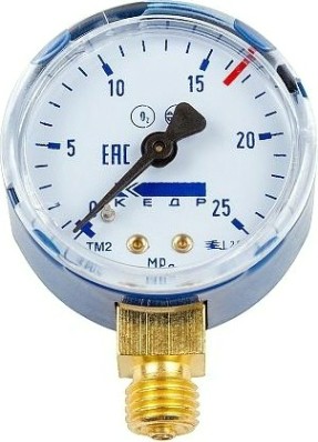 Манометр Кедр МП-50 Кислород, (0-25 мпа, кл.2,5, м12х1,5) о2-у [1240004]
