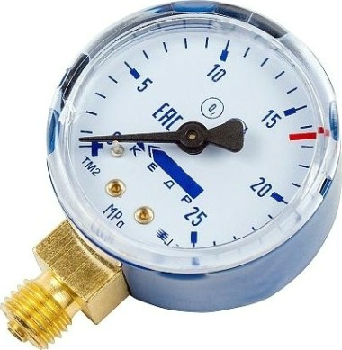 Манометр Кедр МП-50 Кислород, (0-25 мпа, кл.2,5, м12х1,5) о2-у [1240004]