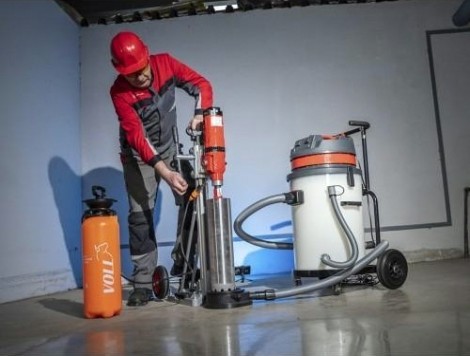 Машина алмазного бурения VOLL INDUSTRIAL V-Kit 400 pro-L со стойкой [1.33452]