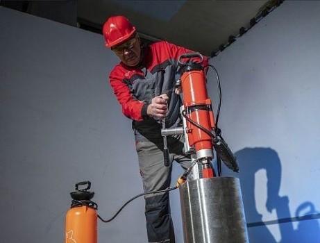 Машина алмазного бурения VOLL INDUSTRIAL V-Kit 400 со стойкой [1.33400]