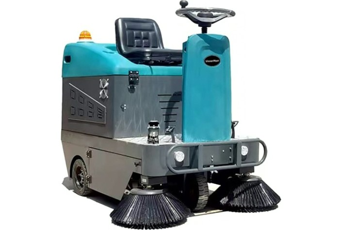 Машина подметальная VinnerMyer SW1250R с местом оператора (гелий АКБ 90 Ач С20 + зу 48v15 [VMSW1250R-G90]