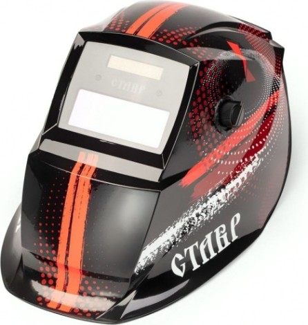 Маска сварщика СТАВР МС-2/13Р 2 сенсора, источник питания: солнечная батарея+ cr [ст2-13рмс]