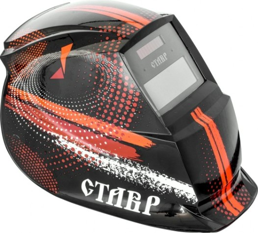 Маска сварщика СТАВР МС-2/13Р 2 сенсора, источник питания: солнечная батарея+ cr [ст2-13рмс]