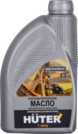 Масло для 2-тактных двигателей HUTER 1 л полусинтетическое [73/8/3/2]