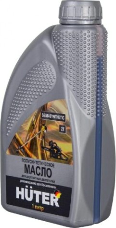 Масло для 2-тактных двигателей HUTER 1 л полусинтетическое [73/8/3/2]