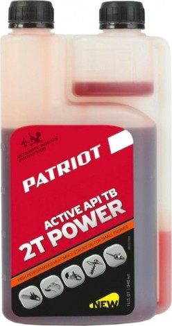 Масло для 2-тактных двигателей PATRIOT Power Active 2T 0,946 л с дозатором [850030568]