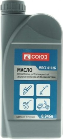 Масло для 2-тактных двигателей СОЮЗ МПСС-0102Б 0,946 л полусинтетическое [МПСС-0102Б]