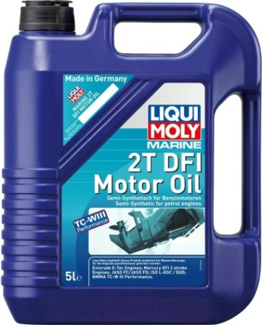 Масло для 2-тактных лодочных моторов LIQUI MOLY Marine 2T DFI Motor Oil 5 л 25063 полусинтетическое [25063]