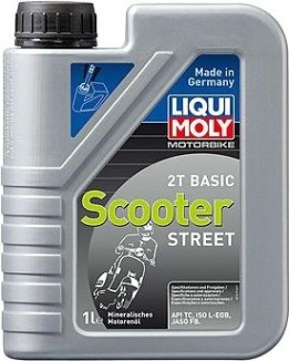 Масло для 2-тактных скутеров LIQUI MOLY Motorbike 2T Basic Scooter Streetr 1 л 1619/8068 [8068/1619]