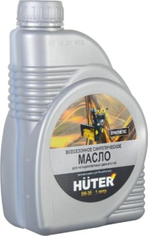 Масло для 4-тактных бензиновых двигателей HUTER SAE 5W30 1 л синтетическое [73/8/1/2]