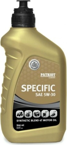 Масло для 4-тактных бензиновых двигателей PATRIOT SAE 5W30 SPECIFIC HIGH-TECH полусинт 0,946 л [850030595]