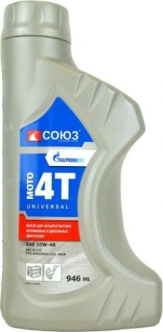 Масло для 4-тактных бензиновых двигателей СОЮЗ МСС-0104Б SAE-10W40, 0.946 л