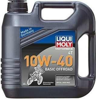 Масло для мотоциклов LIQUI MOLY SAE 10W40 Motorbike 4T Basic Offroad 4 л 3062 [3062]