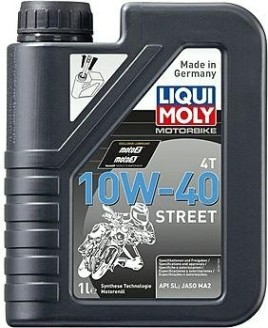 Масло для мотоциклов LIQUI MOLY SAE 10W40 Motorbike 4T Street 1 л 7609/1521 синтетическое [7609/1521]