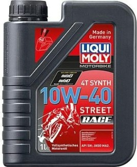 Масло для мотоциклов LIQUI MOLY SAE 10W40 Motorbike 4T Synth Street Race 1 л 20753 синтетическое [20753]