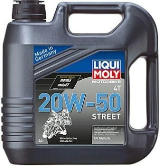 Масло для мотоциклов LIQUI MOLY SAE 20W50 Motorbike 4T Street 4 л 1696 [1696]