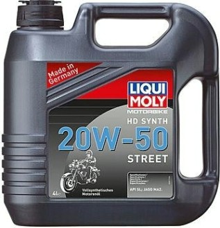 Масло для мотоциклов LIQUI MOLY SAE 20W50 Motorbike HD Synth Street 4 л 3817 синтетическое [3817]