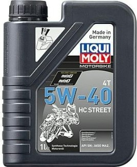 Масло для мотоциклов LIQUI MOLY SAE 5W40 Motorbike 4T HC Street 1 л 20750 синтетическое [20750]
