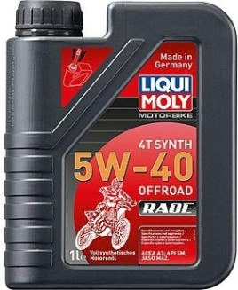 Масло для мотоциклов LIQUI MOLY SAE 5W40 Motorbike 4T Synth Offroad Rac 1 л 3018 синтетическое [3018]