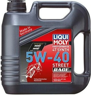 Масло для мотоциклов LIQUI MOLY SAE 5W40 Motorbike 4T Synth Street Race 4 л 8070 / 1685 синтетическое [8070]