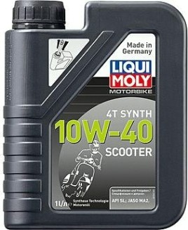 Масло для скутеров LIQUI MOLY SAE 10W40 Scooter Motoroil Synth 4T 1 л 7522 синтетическое [7522]