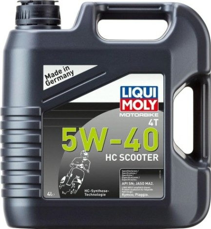 Масло для скутеров LIQUI MOLY SAE 5W40 Motorbike 4T HC Scooter 4 л 20830 синтетическое [20830]