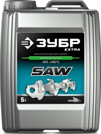 Масло для смазки цепи ЗУБР EXTRA минеральное, 5 л. [70620-5]