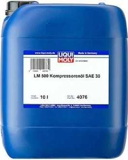 Масло компрессорное LIQUI MOLY LM 500 Kompressorenoil 30 (VG-100) 10 л 4076 синтетическое [4076]