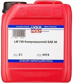 Масло компрессорное LIQUI MOLY LM 750 Kompressorenoil 40 (VG-150) 5 л 4414 синтетическое [4414]