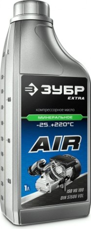 Масло компрессорное ЗУБР EXTRA 1 л [70630-1]