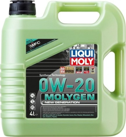 Масло моторное LIQUI MOLY SAE 0W20 Molygen New Generation 4 л 21357 синтетическое [21357]