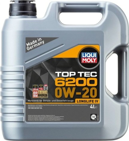 Масло моторное LIQUI MOLY SAE 0W20 Top Tec 6200 4 л 20788 синтетическое [20788]