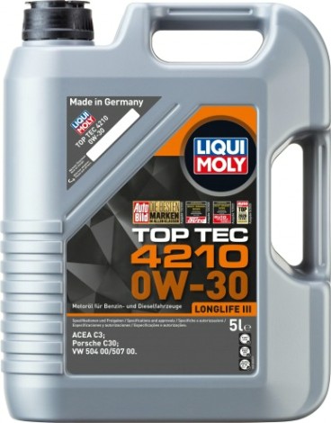 Масло моторное LIQUI MOLY SAE 0W30 Top Tec 4210 5 л 21605 синтетическое [21605]