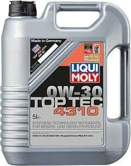Масло моторное LIQUI MOLY SAE 0W30 Top Tec 4310 5 л 2362 синтетическое [2362]