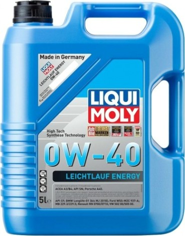 Масло моторное LIQUI MOLY SAE 0W40 Leiсhtlauf Energy 5 л 39036/21223 синтетическое [39036/21223]