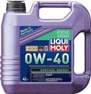 Масло моторное LIQUI MOLY SAE 0W40 Synthoil Energy 4 л 7536/2451 синтетическое [7536]