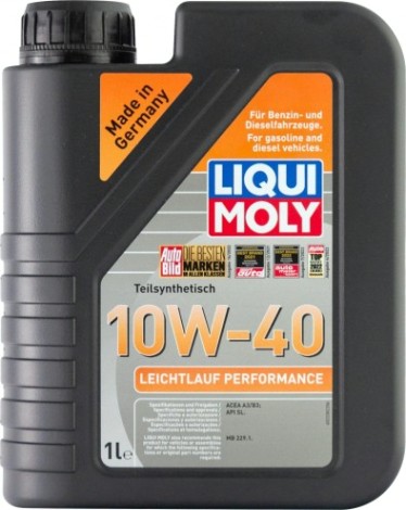 Масло моторное LIQUI MOLY SAE 10W40 Leichtlauf Performance 1 л 2338 полусинтетическое [2338]