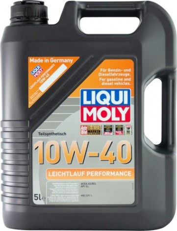 Масло моторное LIQUI MOLY SAE 10W40 Leichtlauf Performance 5 л 2536 полусинтетическое [2536]