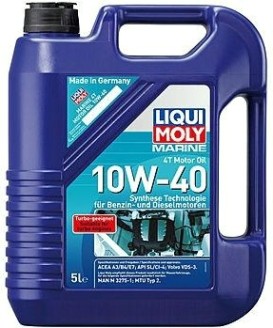 Масло моторное LIQUI MOLY SAE 10W40 Marine 4T Motor Oil 5 л 25013 синтетическое [25013]