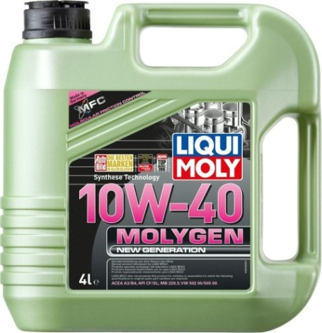 Масло моторное LIQUI MOLY SAE 10W40 Molygen New Generation 4 л 9060 синтетическое [9060]
