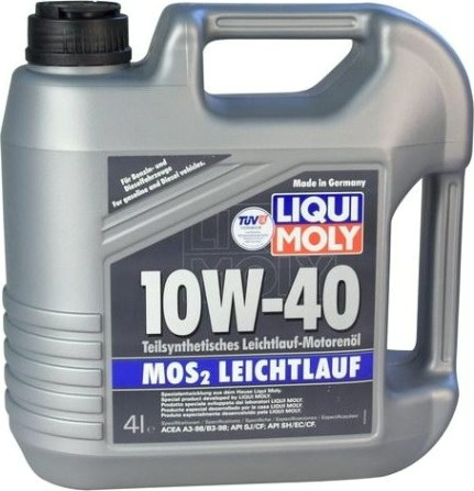 Масло моторное LIQUI MOLY SAE 10W40 MoS2 Leichtlauf 4 л 1917/6948 полусинтетическое [6948/1917]