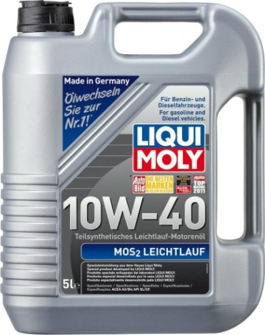Масло моторное LIQUI MOLY SAE 10W40 MoS2 Leichtlauf 5 л 1931/2184 полусинтетическое [2184/1931]