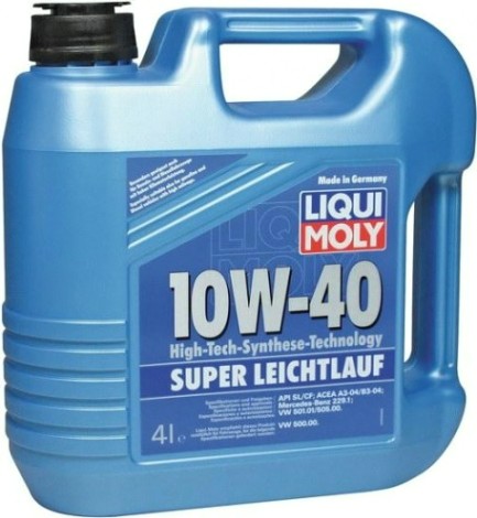 Масло моторное LIQUI MOLY SAE 10W40 Super Leichtlauf 4 л 1916/9504 синтетическое [9504/1916]