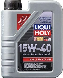 Масло моторное LIQUI MOLY SAE 15W40 MoS2 Leichtlauf 1 л 1932 минеральное [2570/1932]
