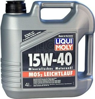 Масло моторное LIQUI MOLY SAE 15W40 MoS2 Leichtlauf 4 л 1949/2631 минеральное [2631/1949]