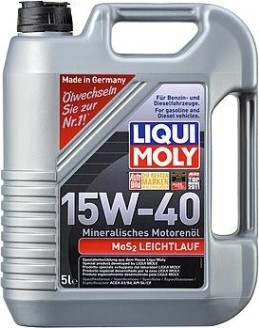 Масло моторное LIQUI MOLY SAE 15W40 MoS2 Leichtlauf 5 л 1933 минеральное [2571/1933]